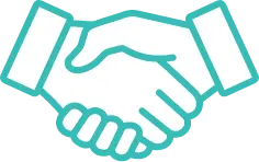 握手をしている手のイラスト